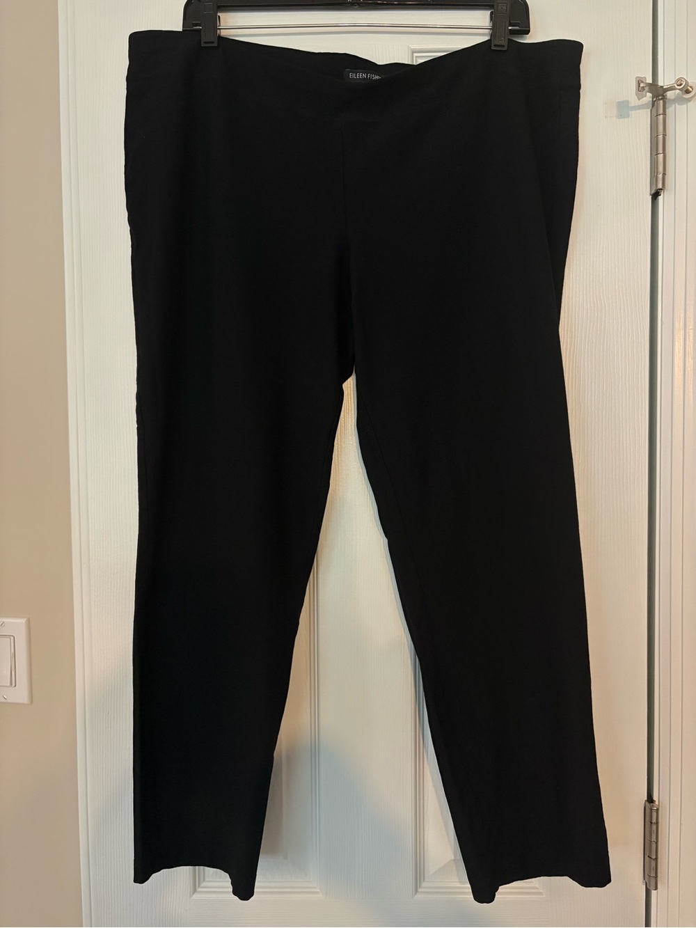 Eileen Fisher Women's Black Stretch Pull on viscose Pants XL